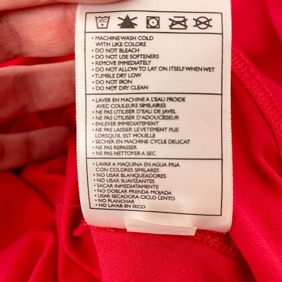 Women's Nike Fit Dry Short Sleeve Workout Tee Shirt, Hot Pink, Size Large - Picture 7 of 7